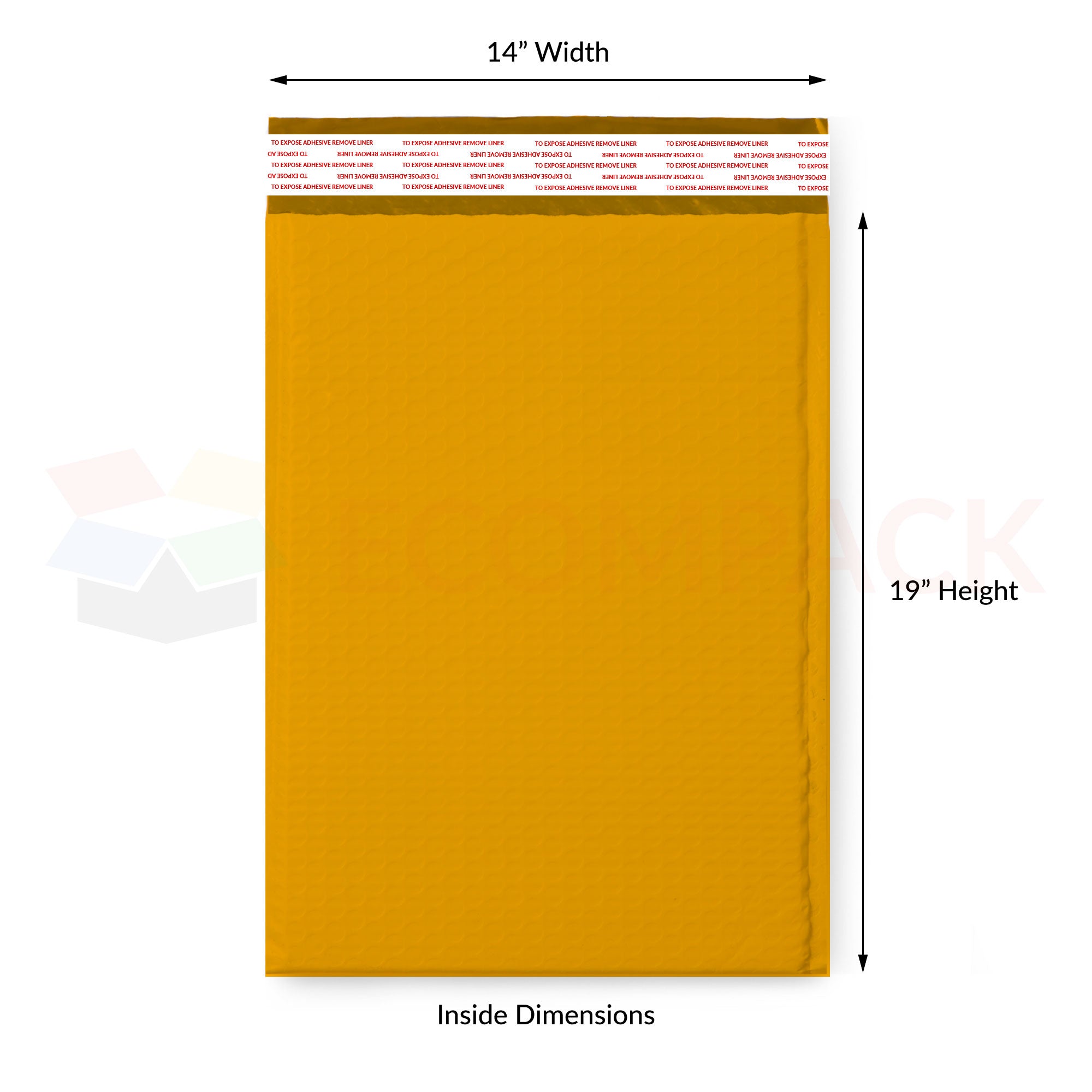 #7 - Kraft Bubble Mailer 14" x 19" Usable (50/cs)