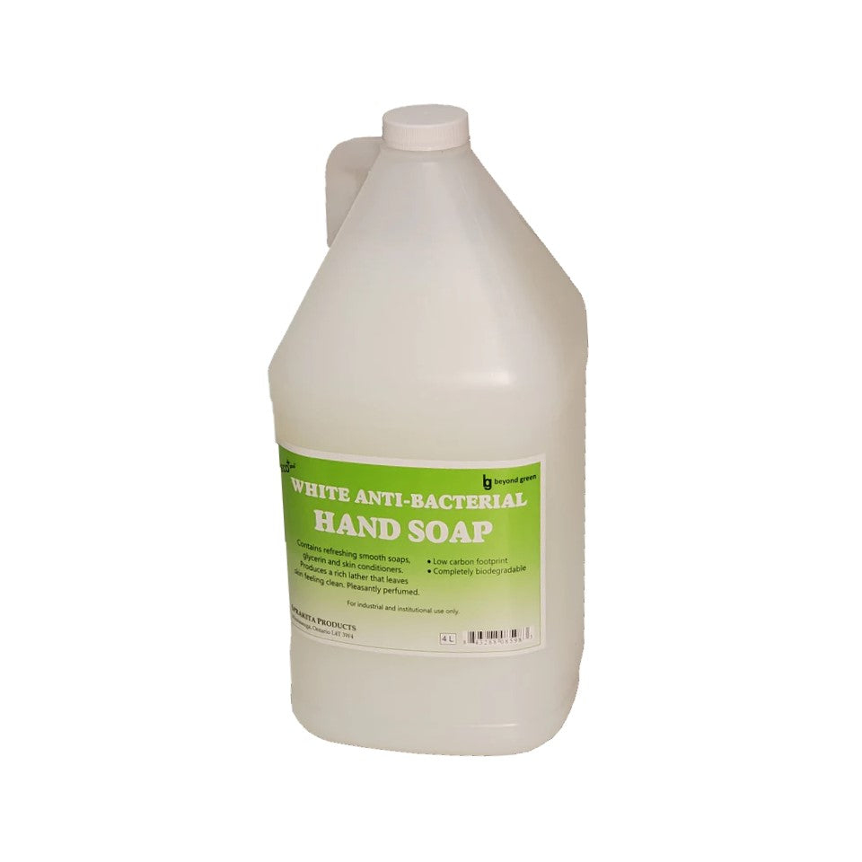 Antibacterial Hand Soap White Liquid Bottle 4L