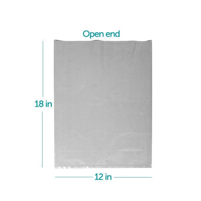 Clear Poly Bags Open End 1.5mil 12" x 18" (2000/cs)