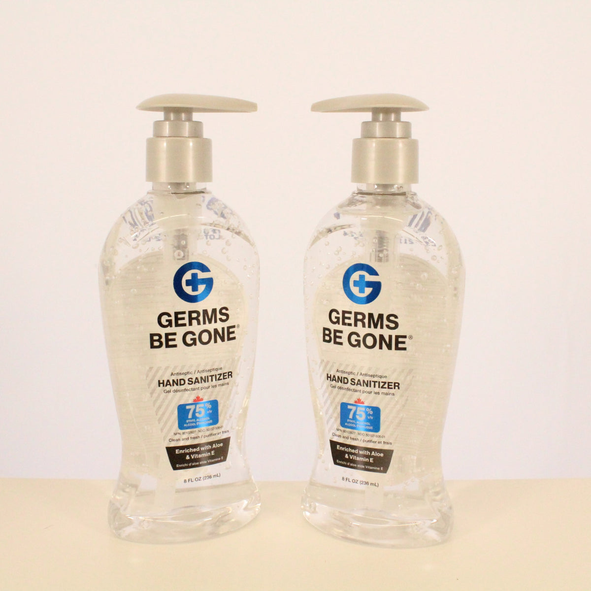 Germs Be Gone Hand Sanitizer 8oz Squeeze Bottle (Made in Canada)