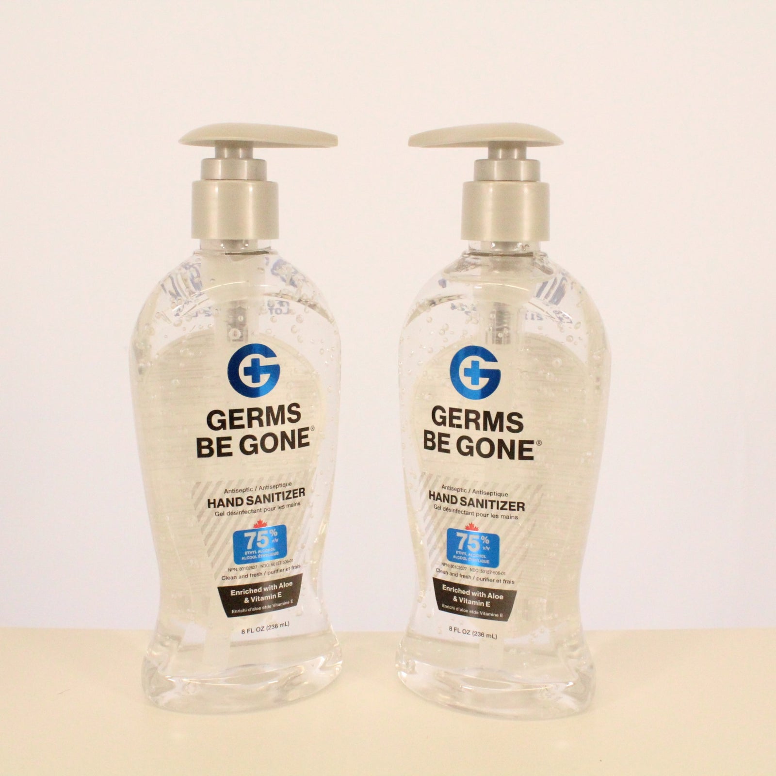 Germs Be Gone Hand Sanitizer 8oz Squeeze Bottle (Made in Canada)