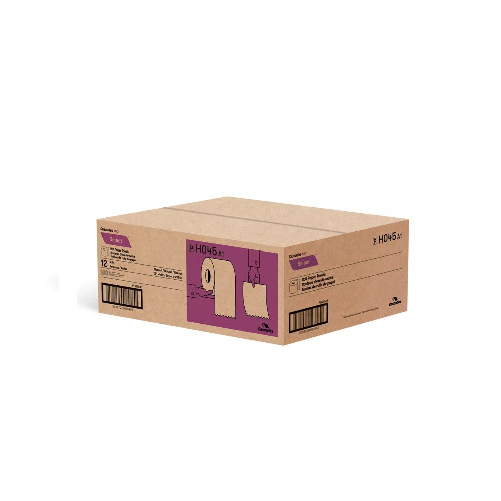 Cascades PRO Select® Kraft Roll Paper Towels 425' X 12 Rolls/cs  - H045