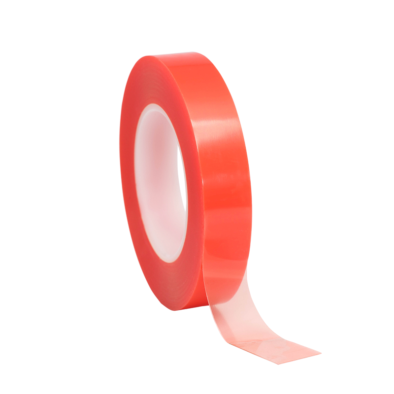 High Tack Double Sided Clear Red Liner Tape | Ecompack.ca