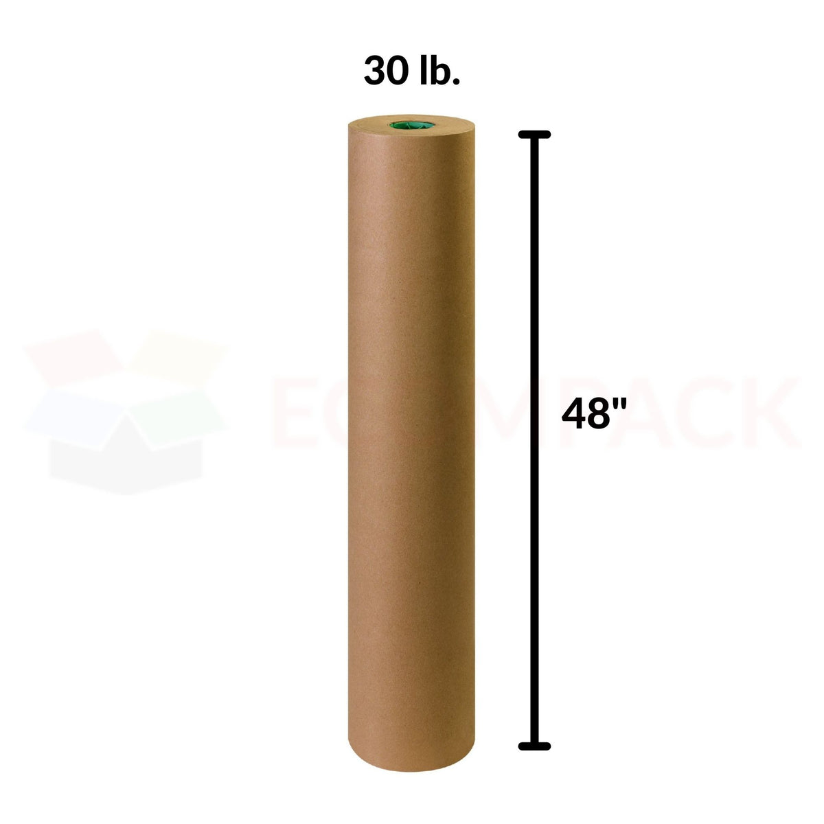 Kraft Paper Roll 30 lb. 48&quot; x900&#39; Recycled