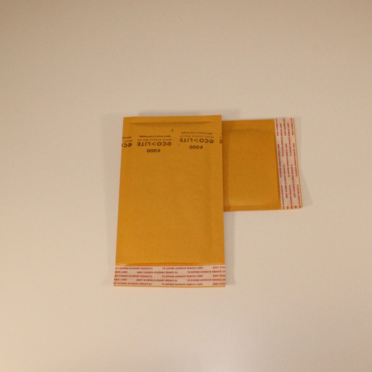 #000 - Kraft Bubble Mailer 4" x 7" Usable (500/cs)