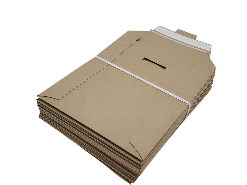 Kraft Rigid Mailers / Stay Flat Mailers 9-1/2" x 12-1/2" Self-Seal (25/pk)