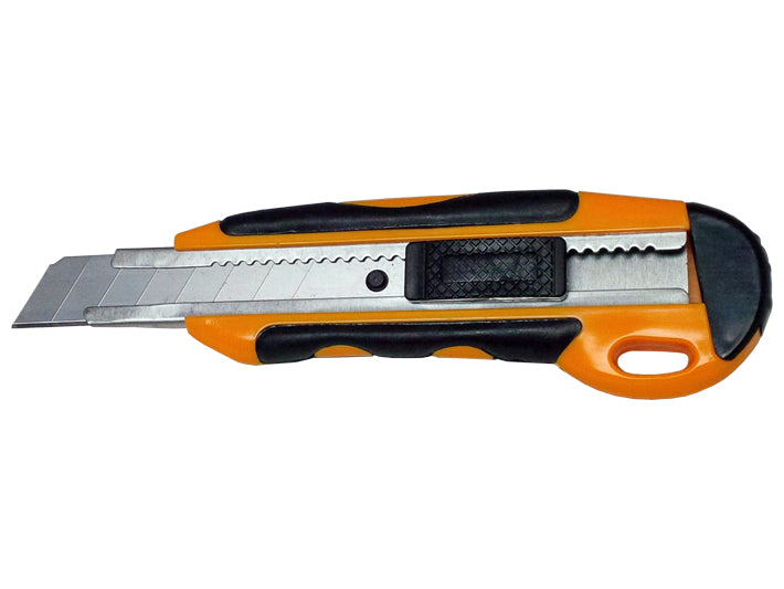 Large Utility Knife 18mm Metal Channel and Rubber Grip