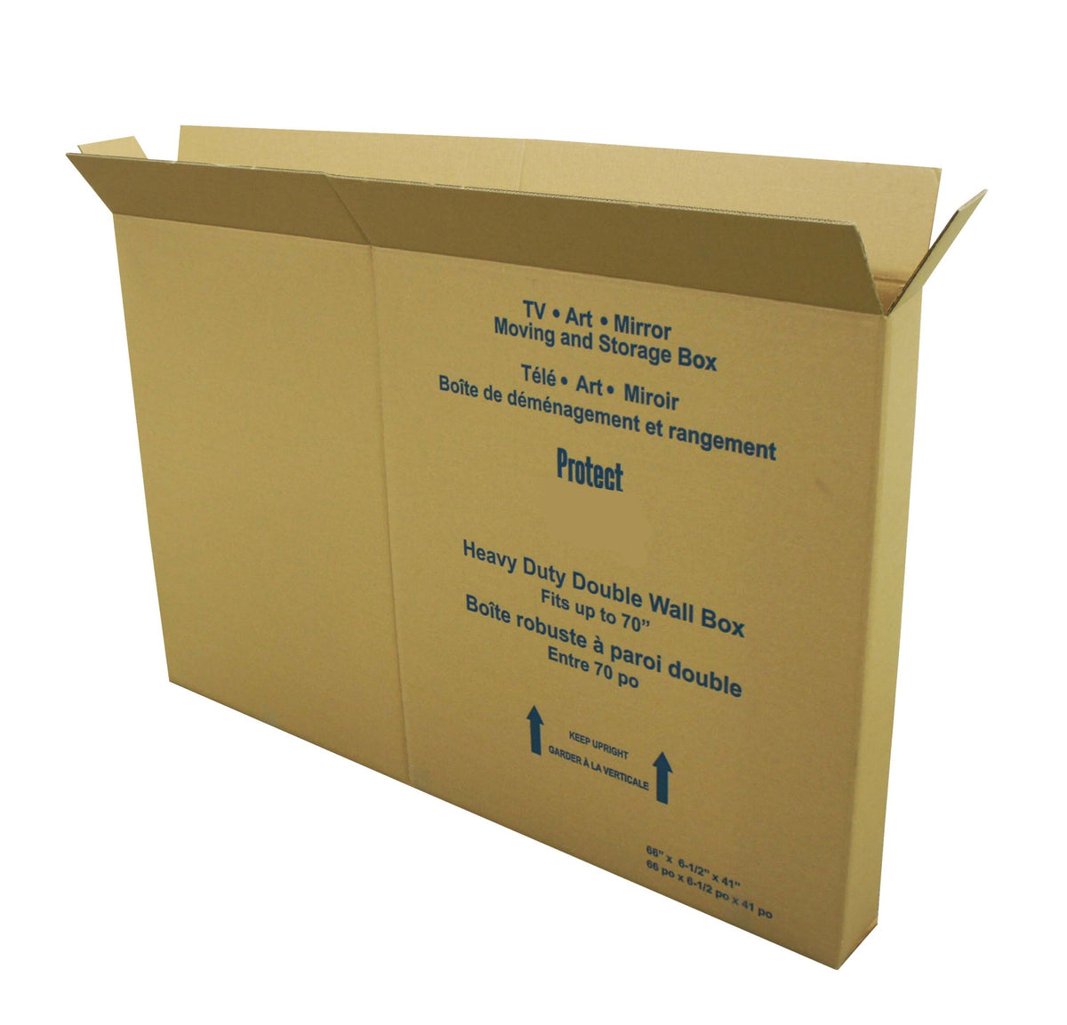 66-1/2&quot; x 6-1/2&quot; x 41&quot; Flat Panel TV Packing Box 48BC Double Wall Fits 56&quot;-70&quot;