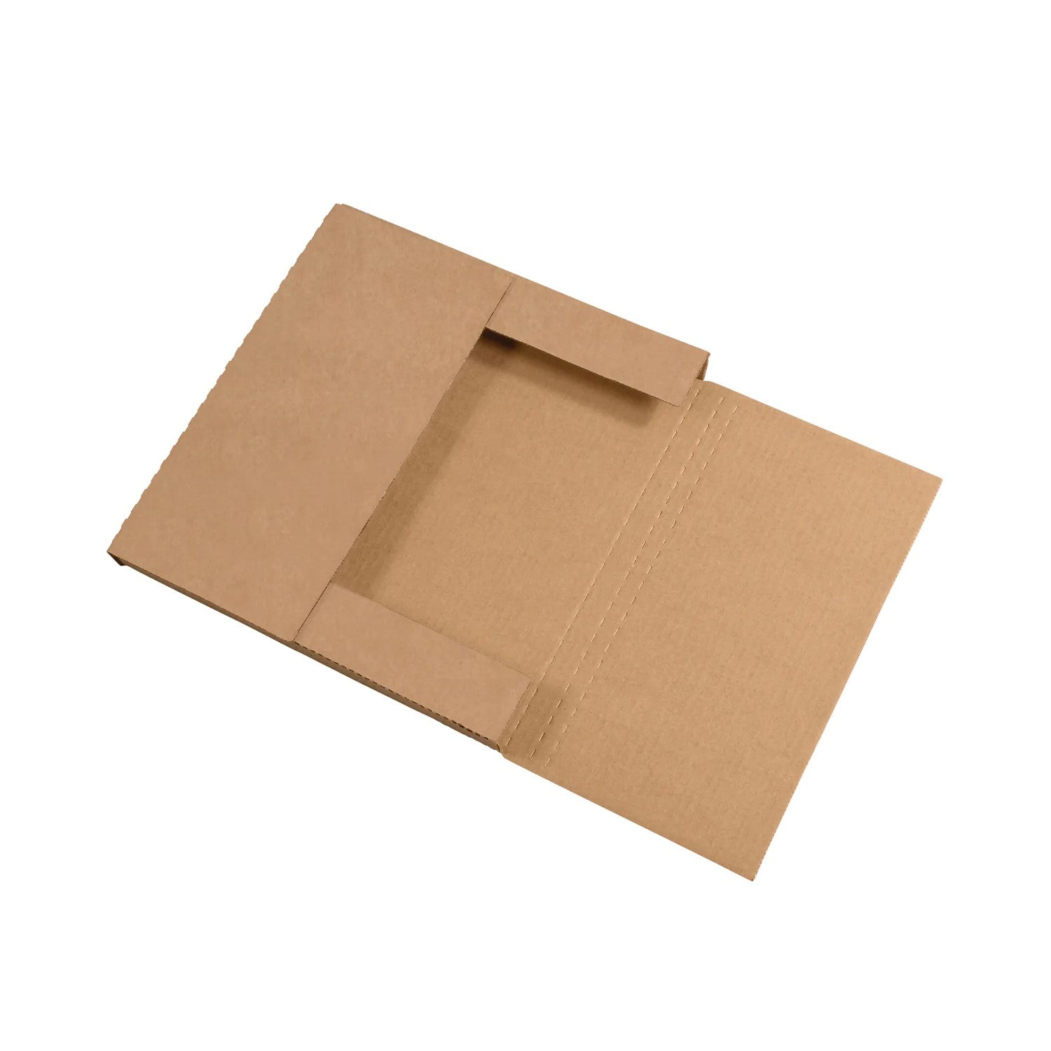 12-1/2" x 12-1/2" x 1" Vinyl Record Wrap Kraft 1/2" Score (25/bu)