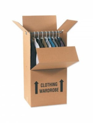 Wardrobe Box 24" x 24" x 42" Kraft 44ETC Extra Strong
