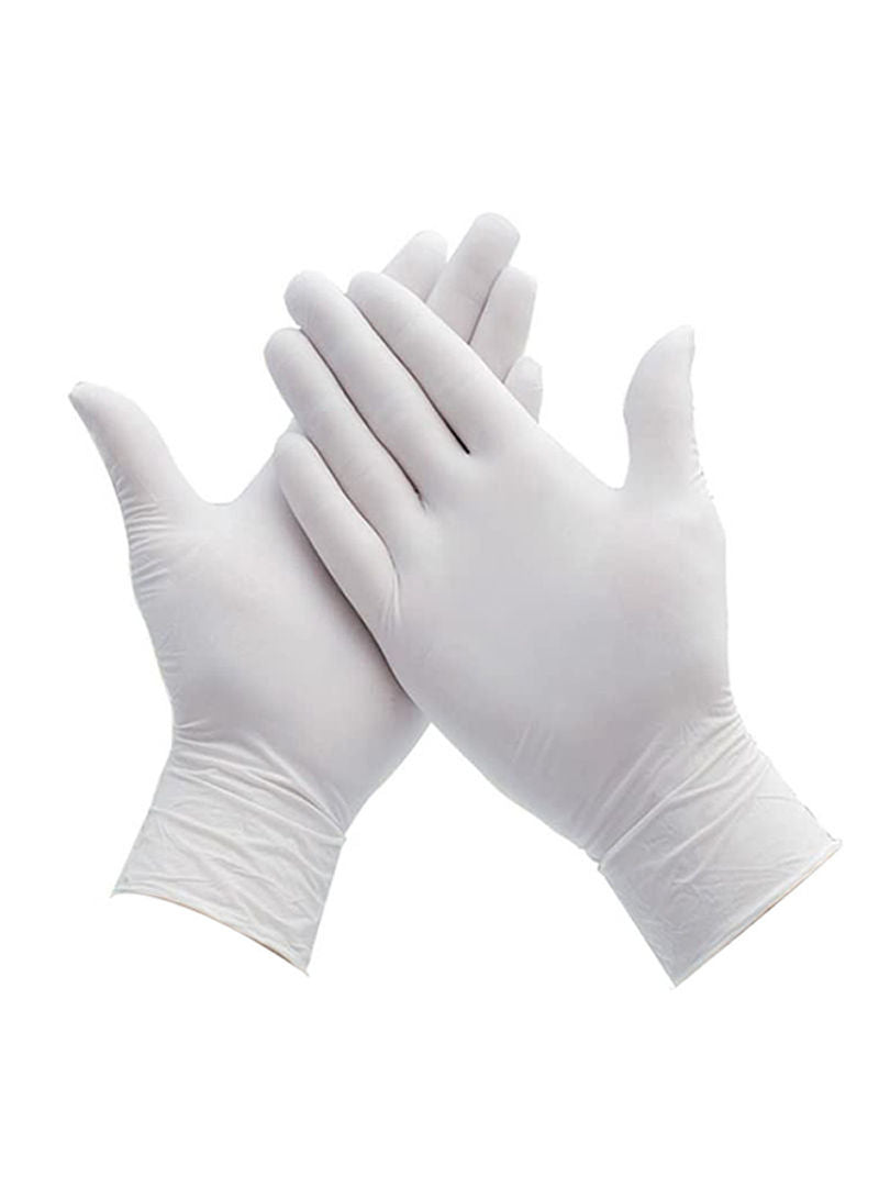 Vinyl Gloves 4 Mil Clear/White (100 pk)