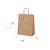 Kraft Brown Paper Bags with Handles 10" x 5" x 13" 250/cs